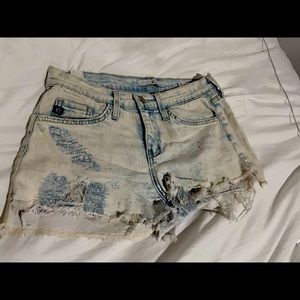 kancan high waisted shorts size 27